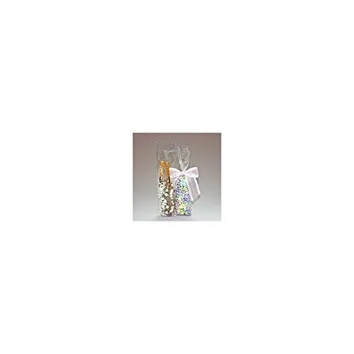 100 Bag Set - Top Quality 3 x 11 Cello Cellophane Bags - Acrylic Coated Crisp Crystal Clear 1.2 Mil
