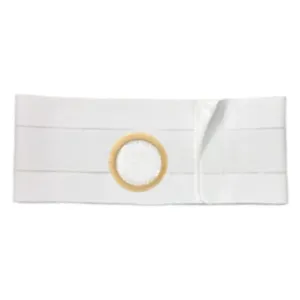 5" White, Regular Elastic, Flat Panel Belt, Extra Large, 3-1/8" Center Opening