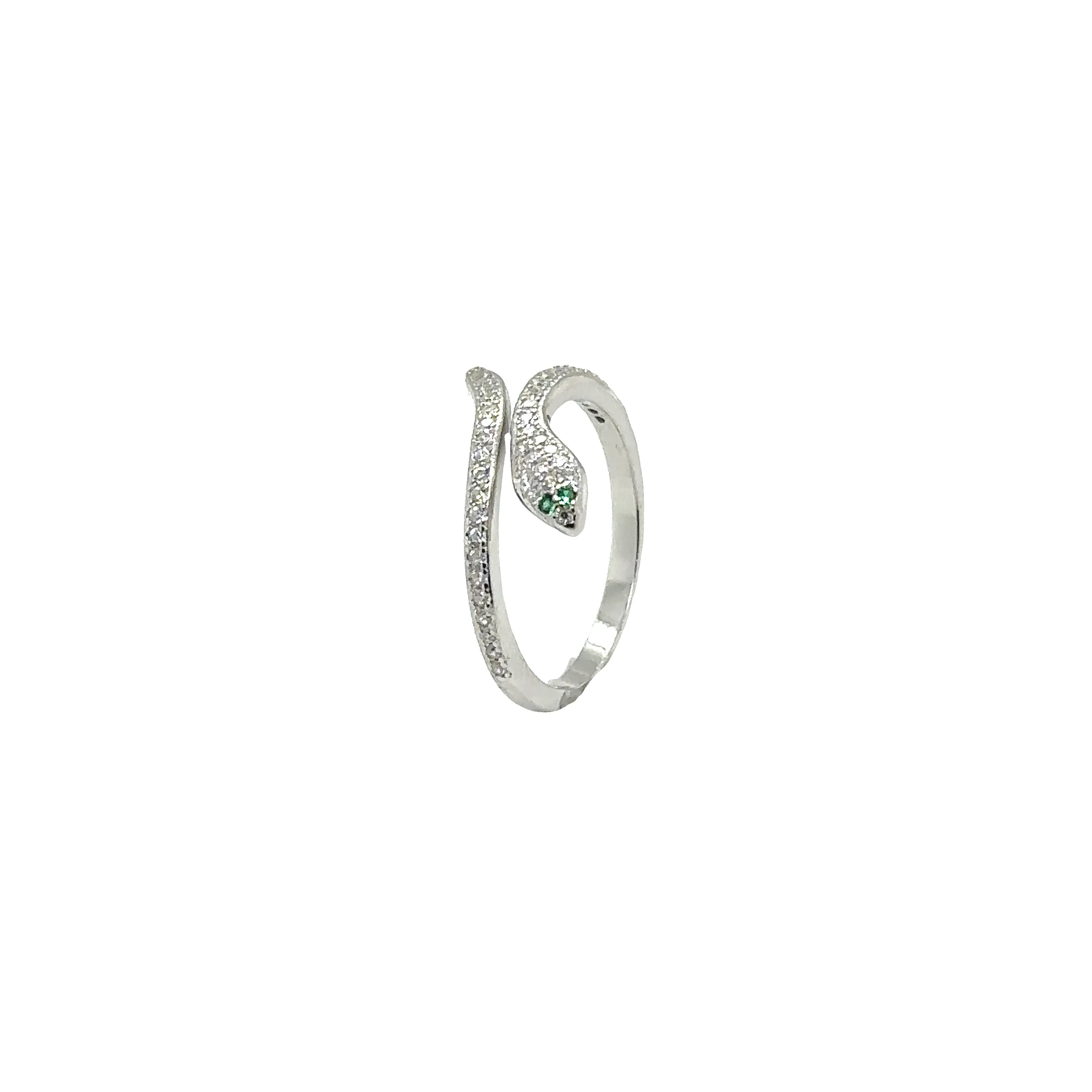 Adjustable Cubic Zirconia Snake Rings