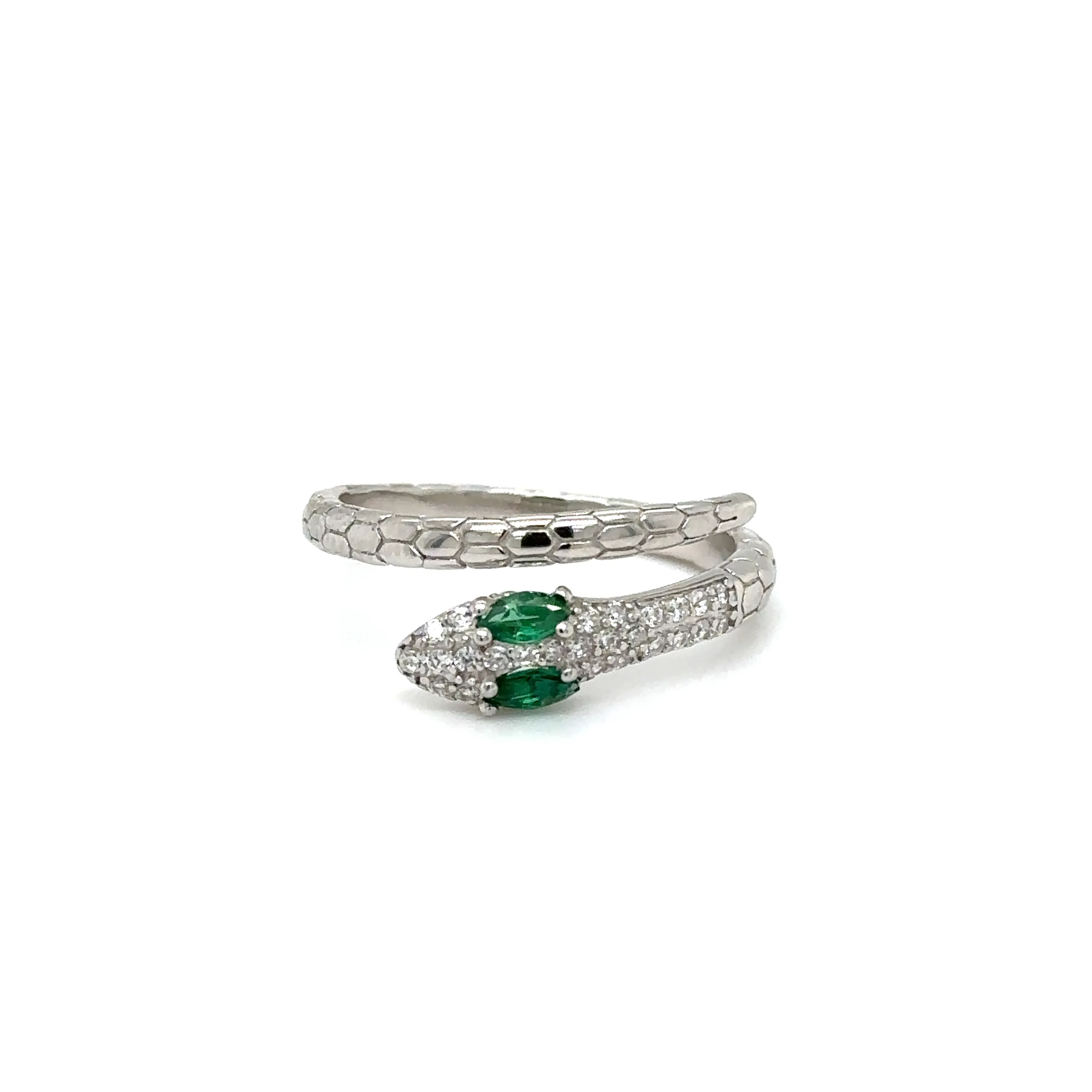 Adjustable Cubic Zirconia Snake Rings