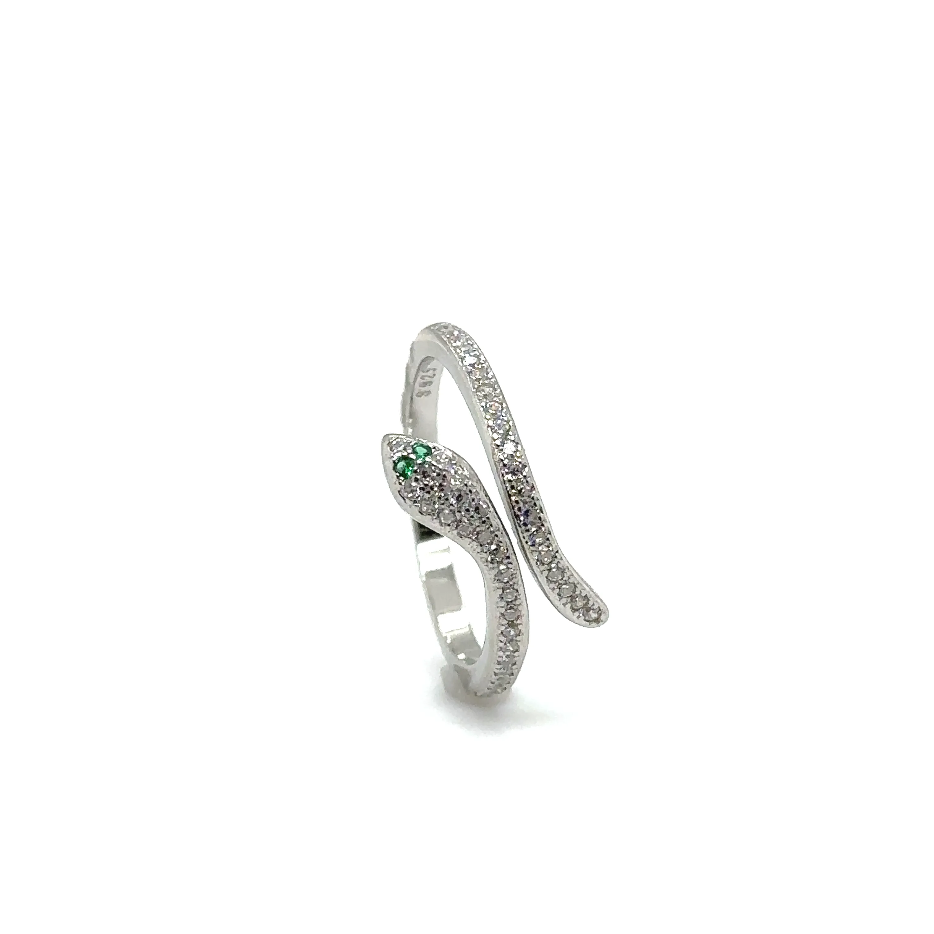 Adjustable Cubic Zirconia Snake Rings