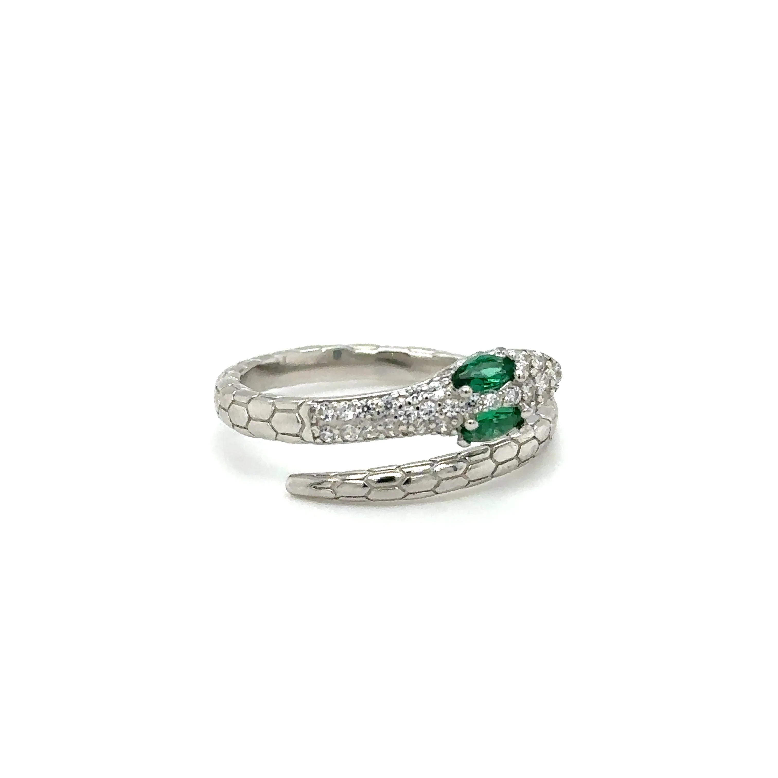 Adjustable Cubic Zirconia Snake Rings