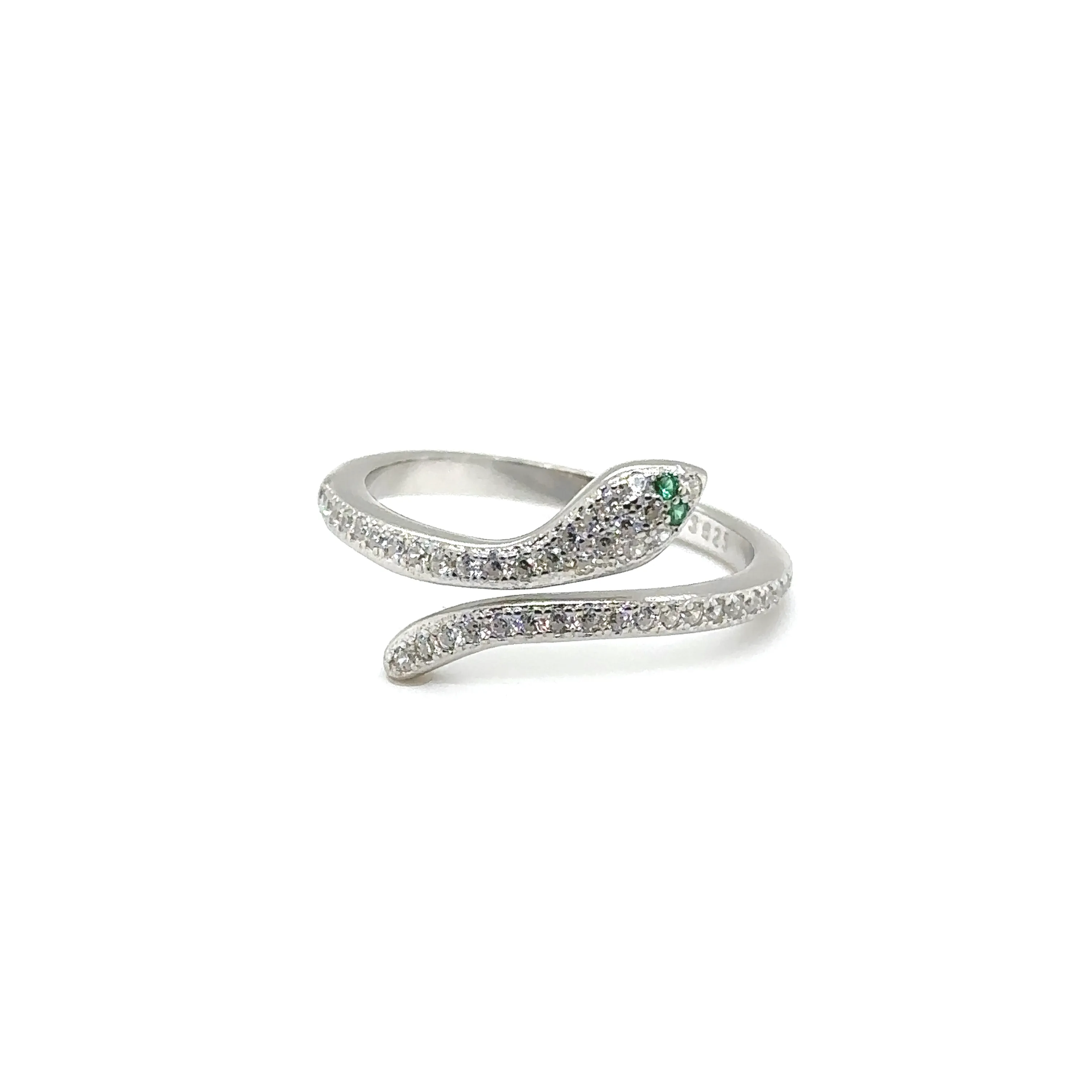 Adjustable Cubic Zirconia Snake Rings