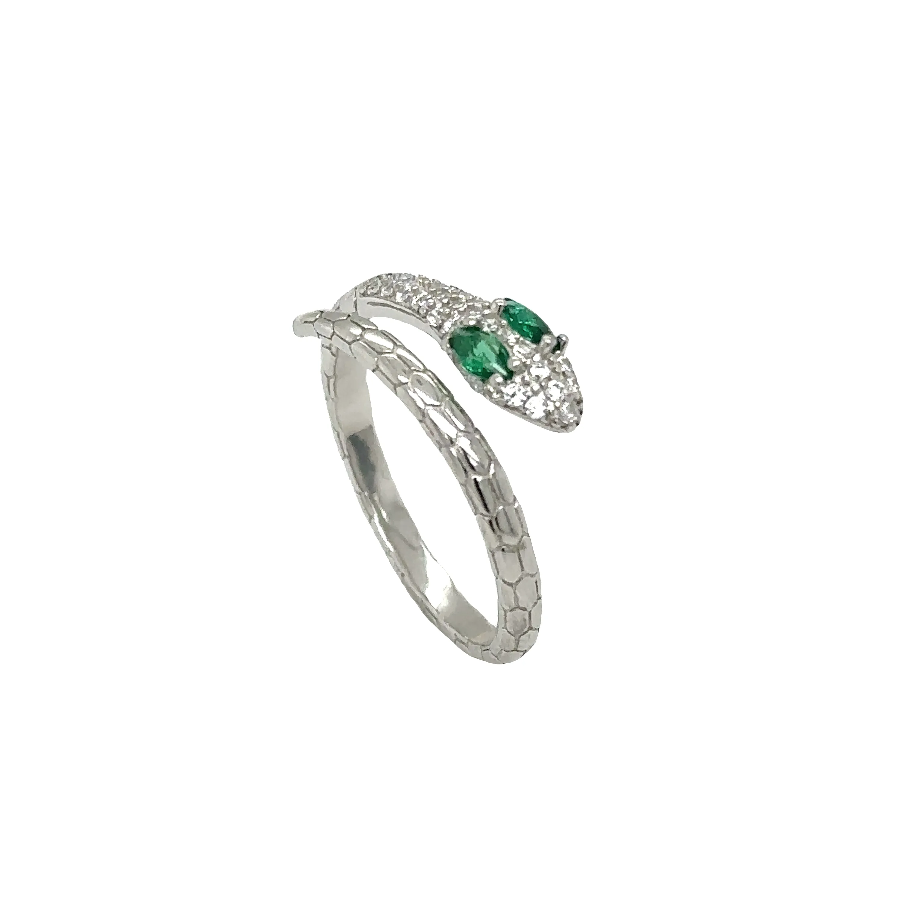 Adjustable Cubic Zirconia Snake Rings