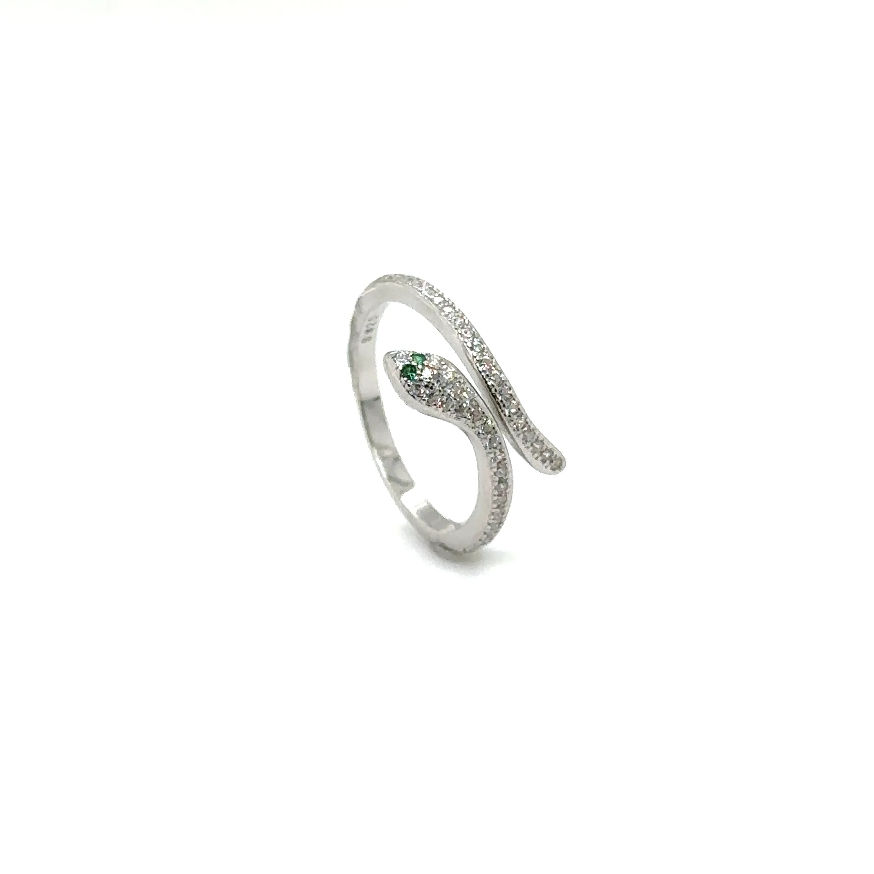 Adjustable Cubic Zirconia Snake Rings