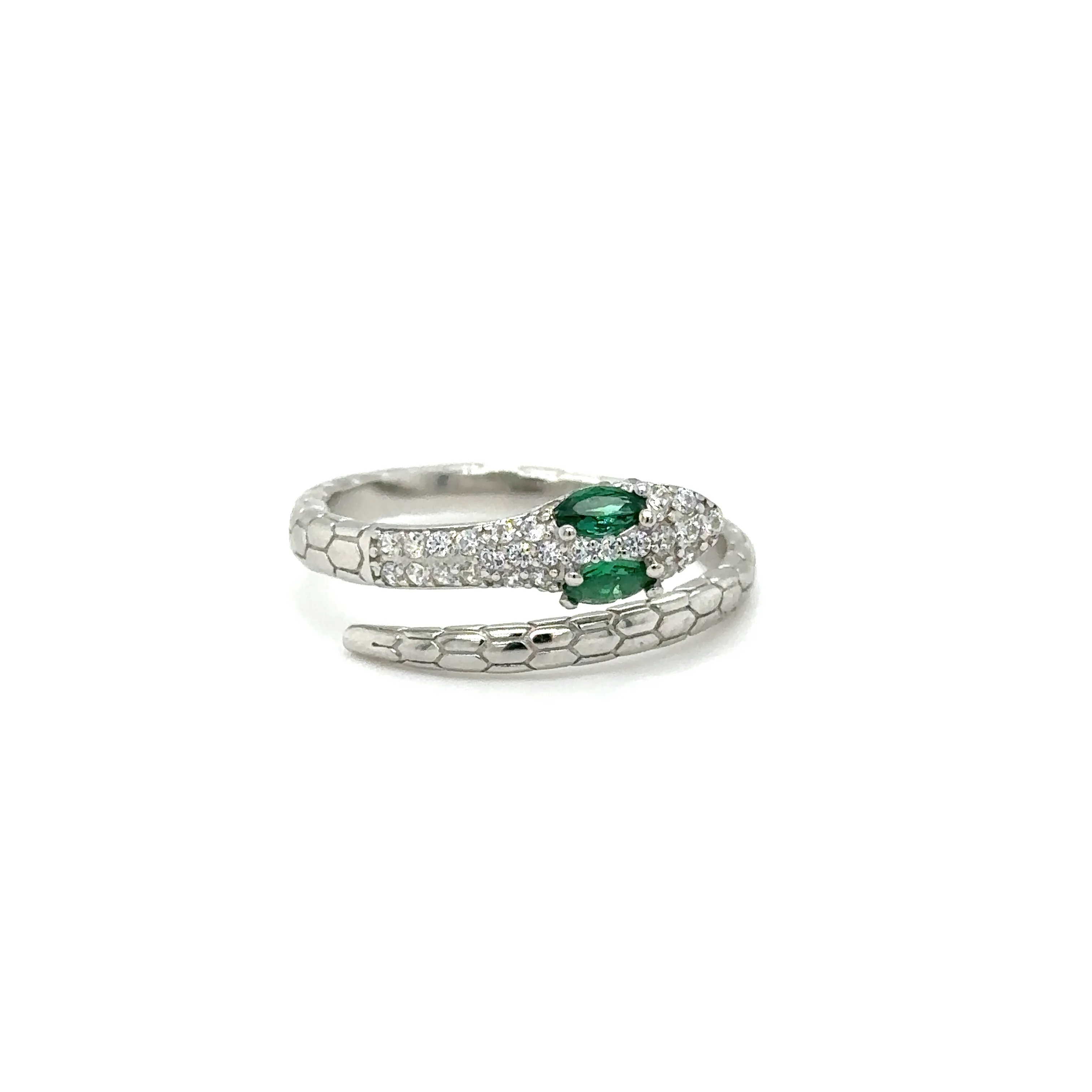 Adjustable Cubic Zirconia Snake Rings