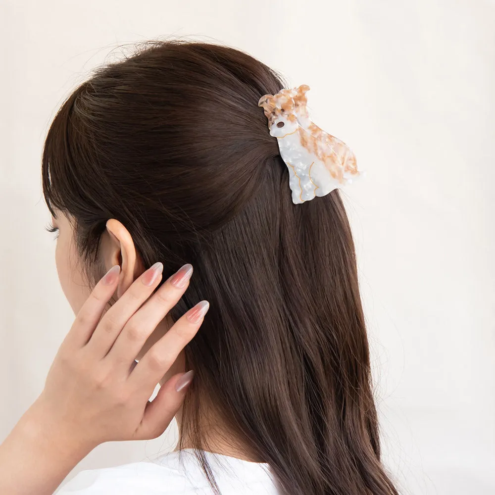 Airedale Hair Claw Clip