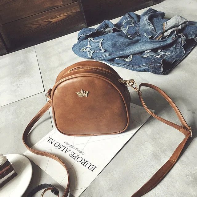 Bags for Women 2020 New Shoulder Bag Fashion Handbag Phone Purse Imperial Crown Pu Leather Women Small Shell Crossbody Bag