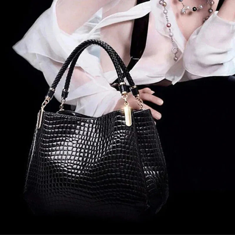 Bellina | Durable Elegance Handbag with Crocodile Pattern