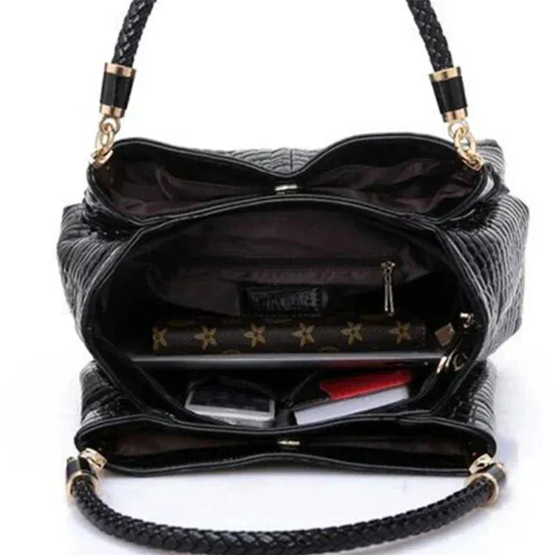Bellina | Durable Elegance Handbag with Crocodile Pattern