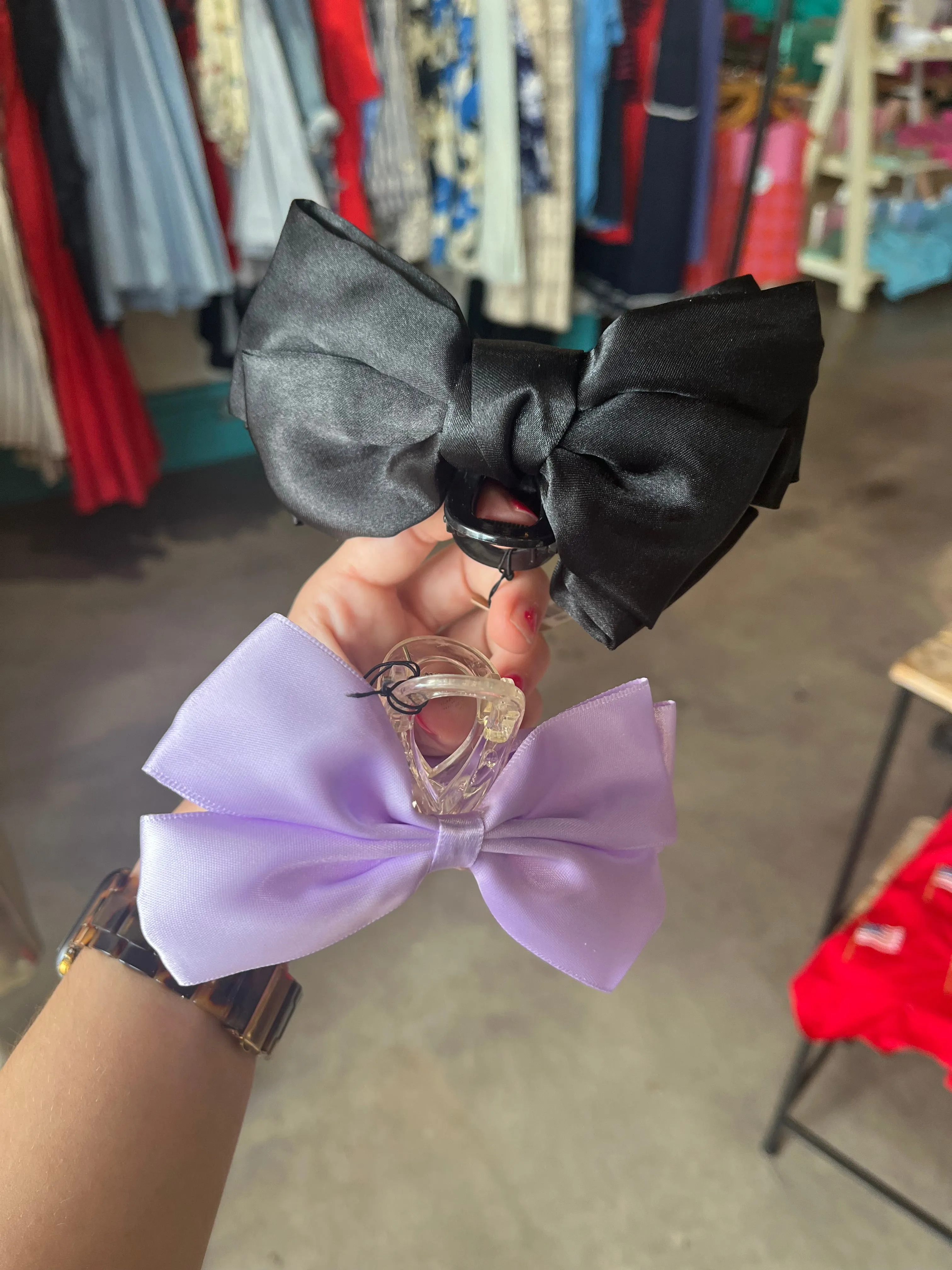 Bow Hair Claw Clips