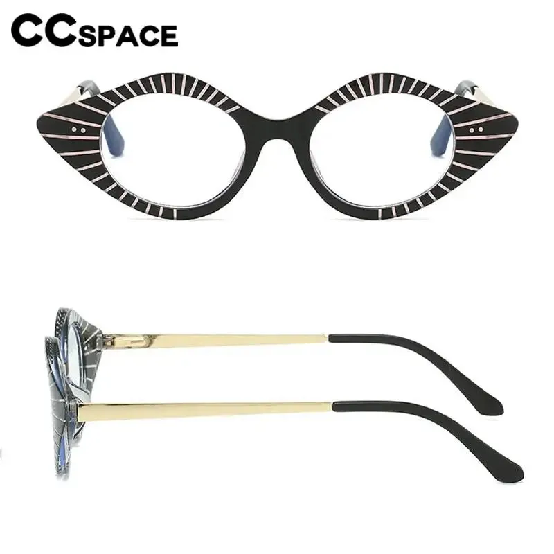 CCspace Women's Full Rim Small Cat Eye Plastic Eyeglasses 57281