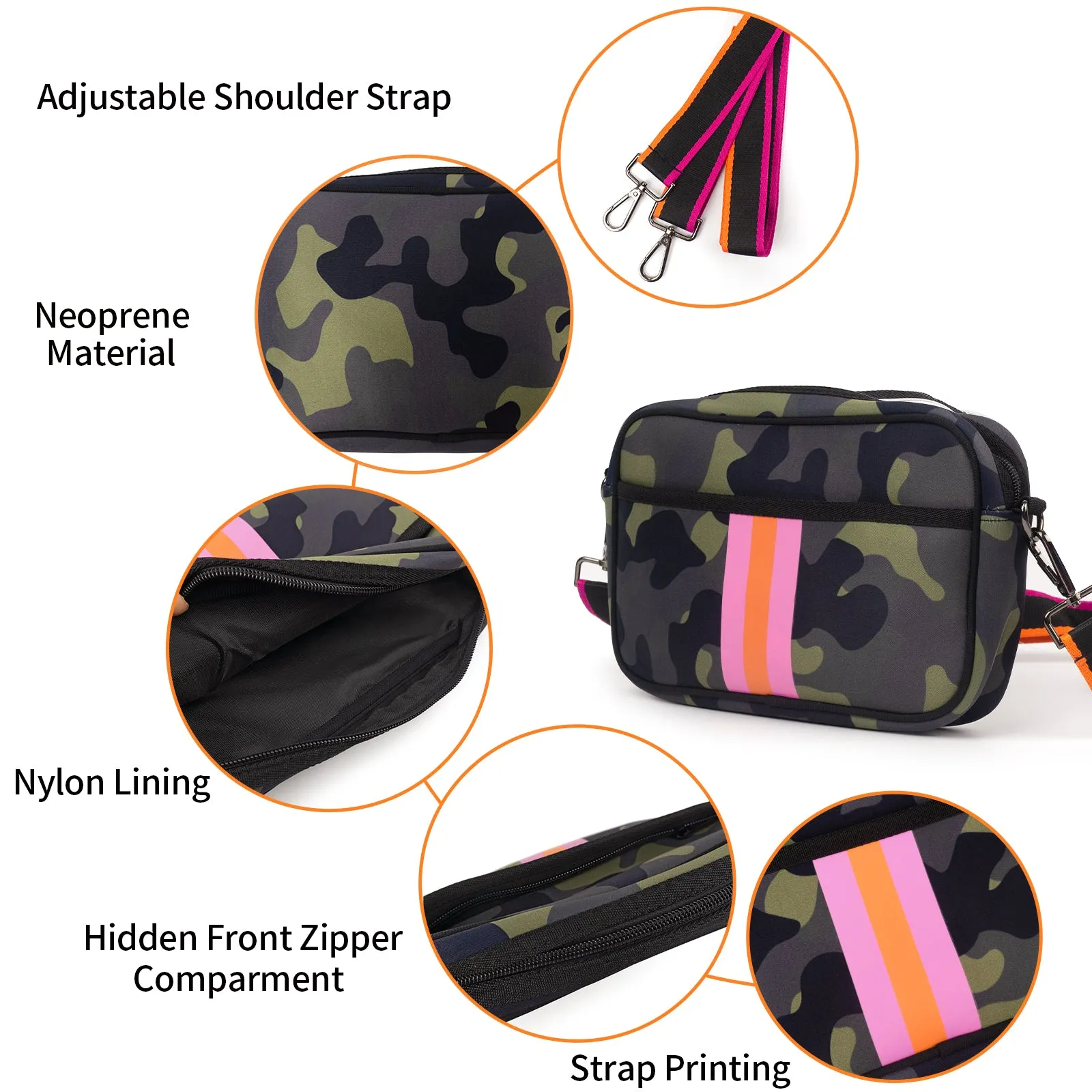 Chloe Neoprene Messenger Bag | Ounamei
