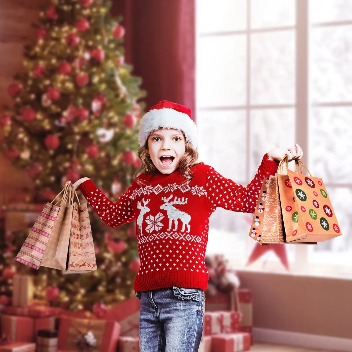 Christmas Gift Bags- Candy Edition