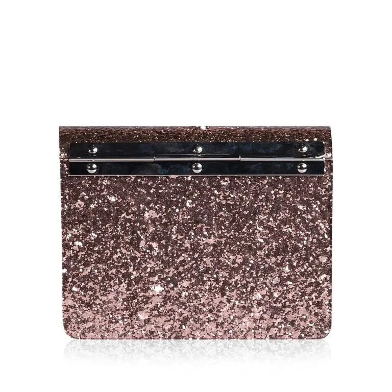 Compton Glittered Perspex Clutch