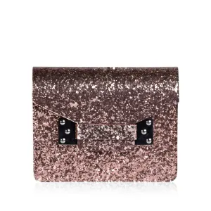 Compton Glittered Perspex Clutch