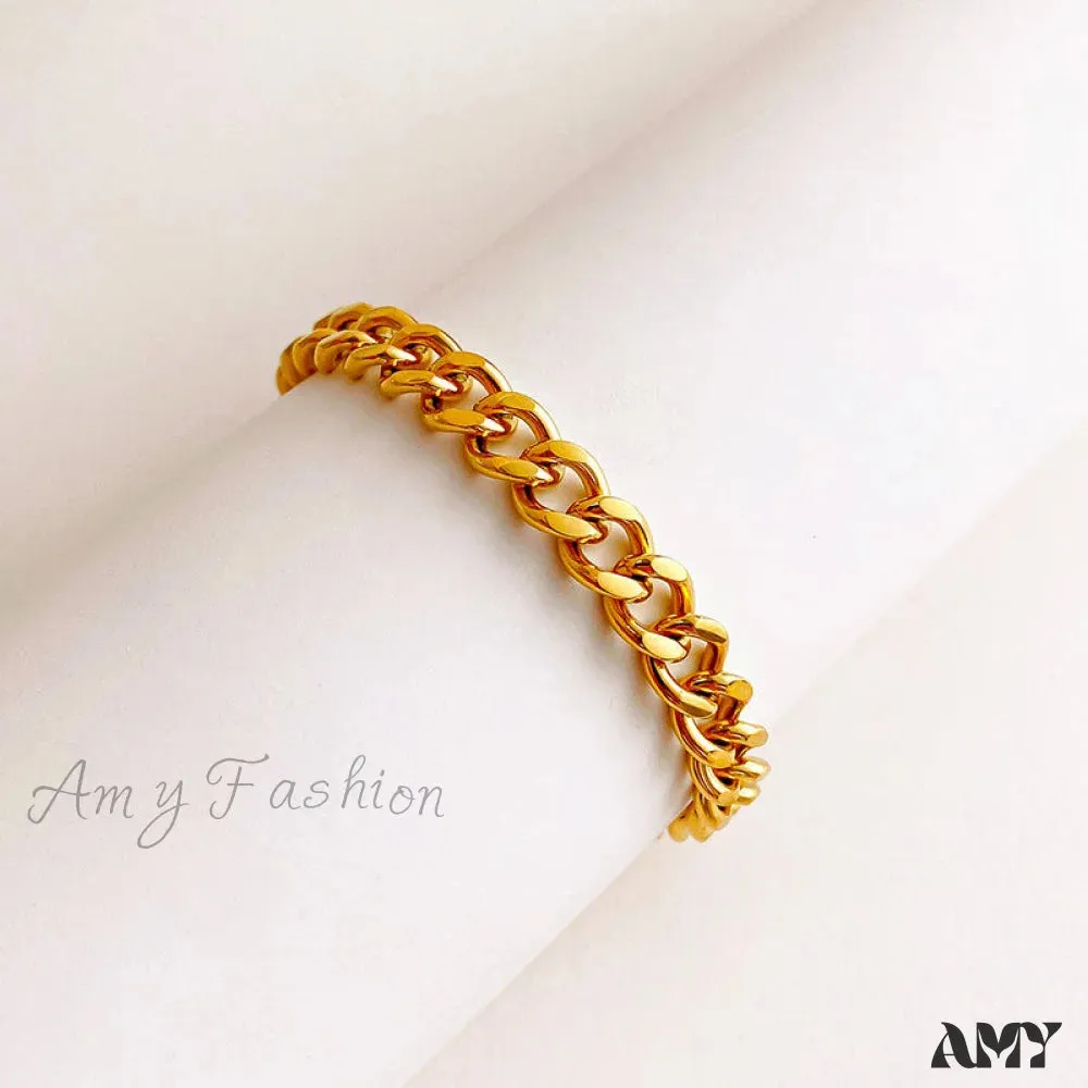 Cuban Chain Retro Style Niche Design Bracelet