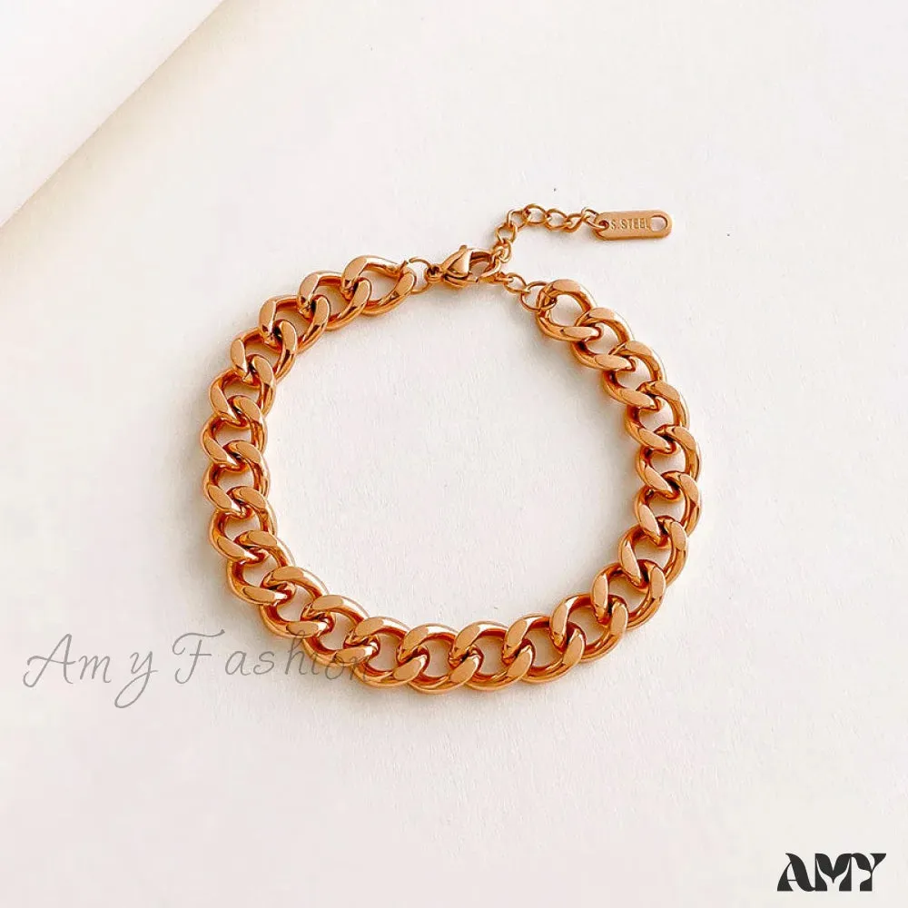 Cuban Chain Retro Style Niche Design Bracelet
