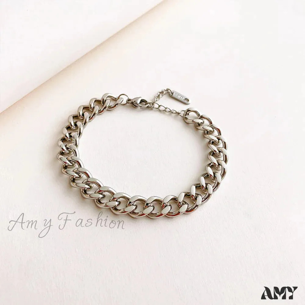 Cuban Chain Retro Style Niche Design Bracelet