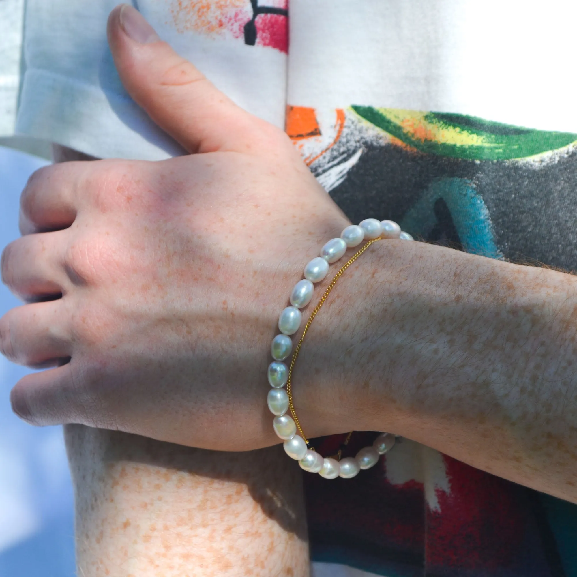 Curb chain bracelet gold filled for men