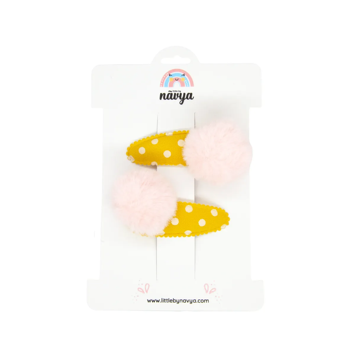 Dots and Dimples - Pom Pom Tic Tac Hair Clips (2-8 Years)