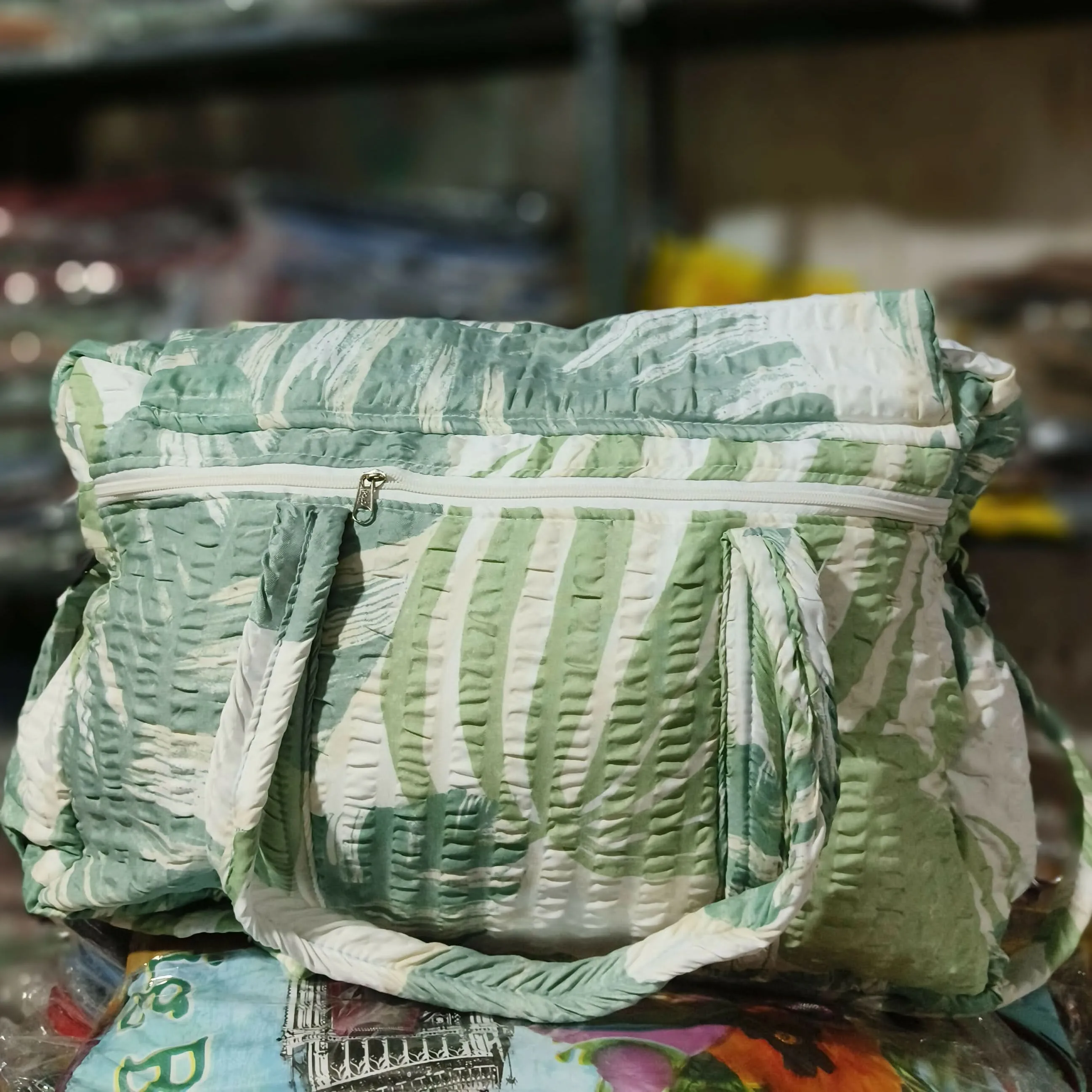 Eco-Chic Striped Handbag (TPT)