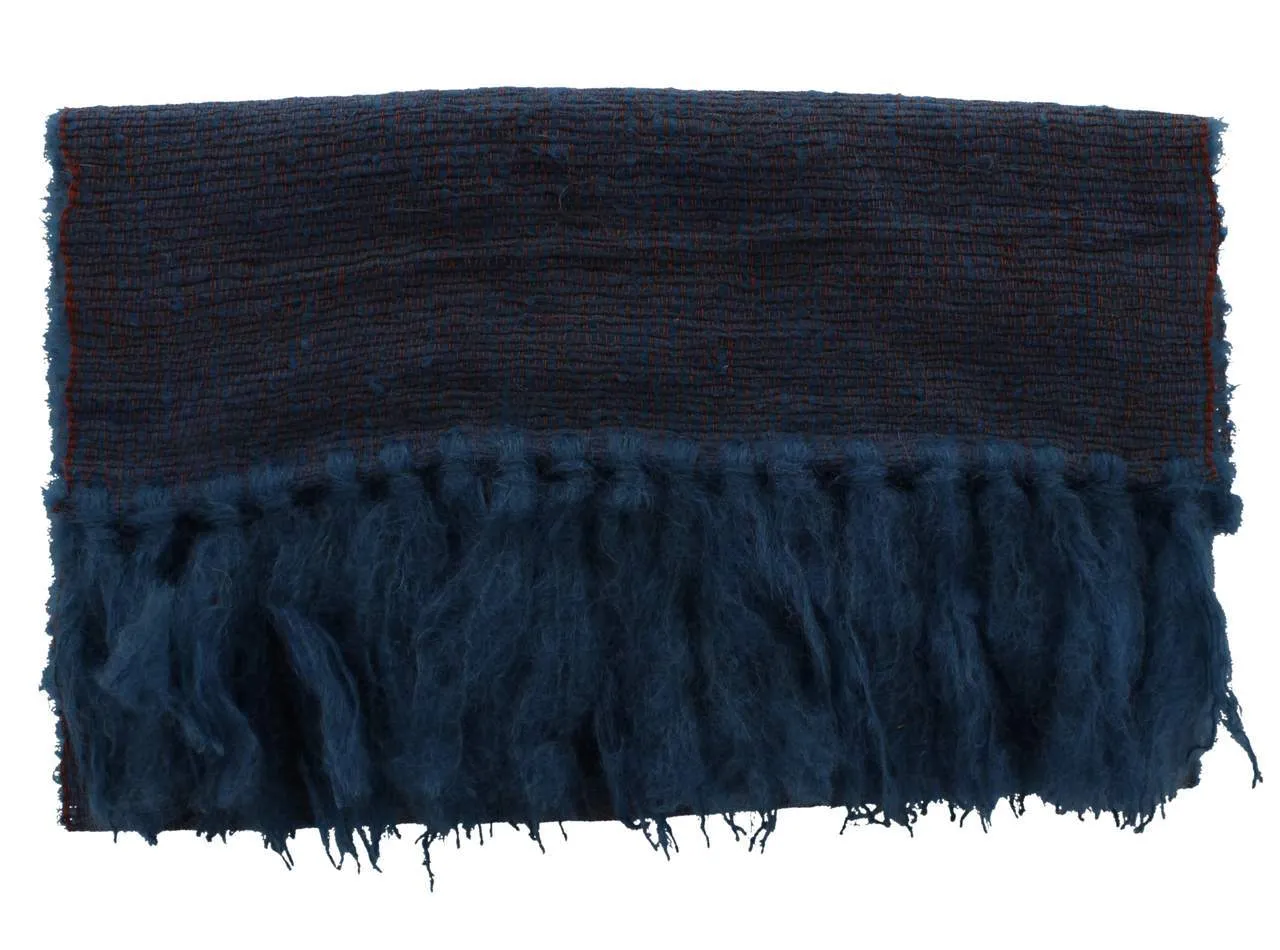 Fluffy Brushed Mohair Scarf 42 in x 200 in