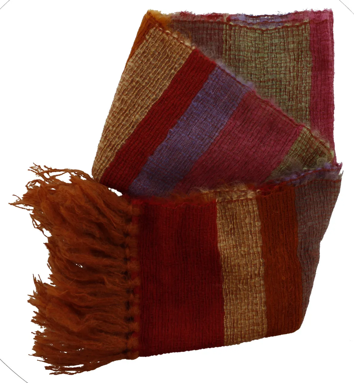 Fluffy Brushed Mohair Scarf 42 in x 200 in