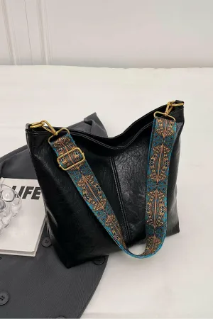 Glam Fusion Shoulder Bag: Stylish PU Leather Chic Accessory