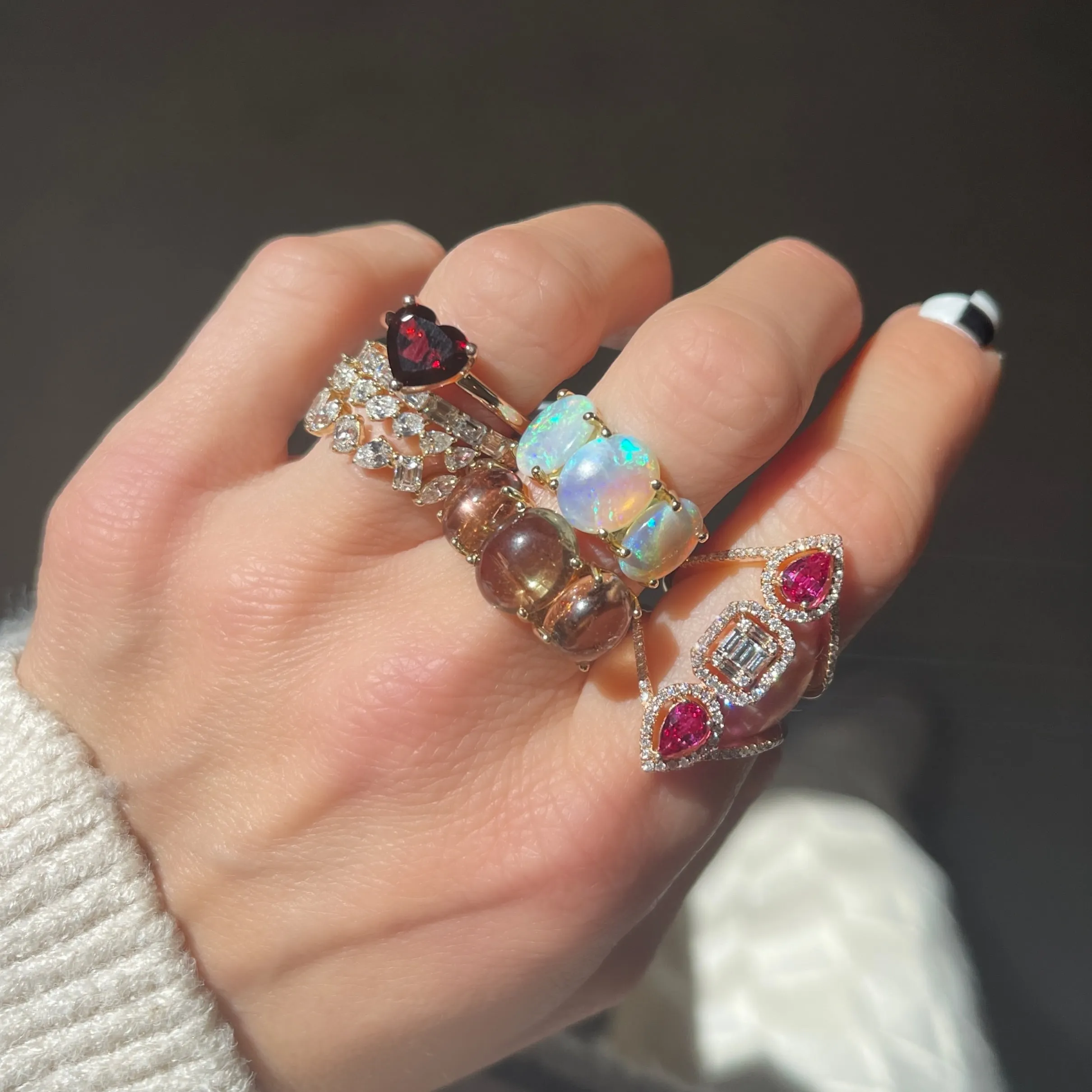 Goddess Ruby & Diamond Statement Ring