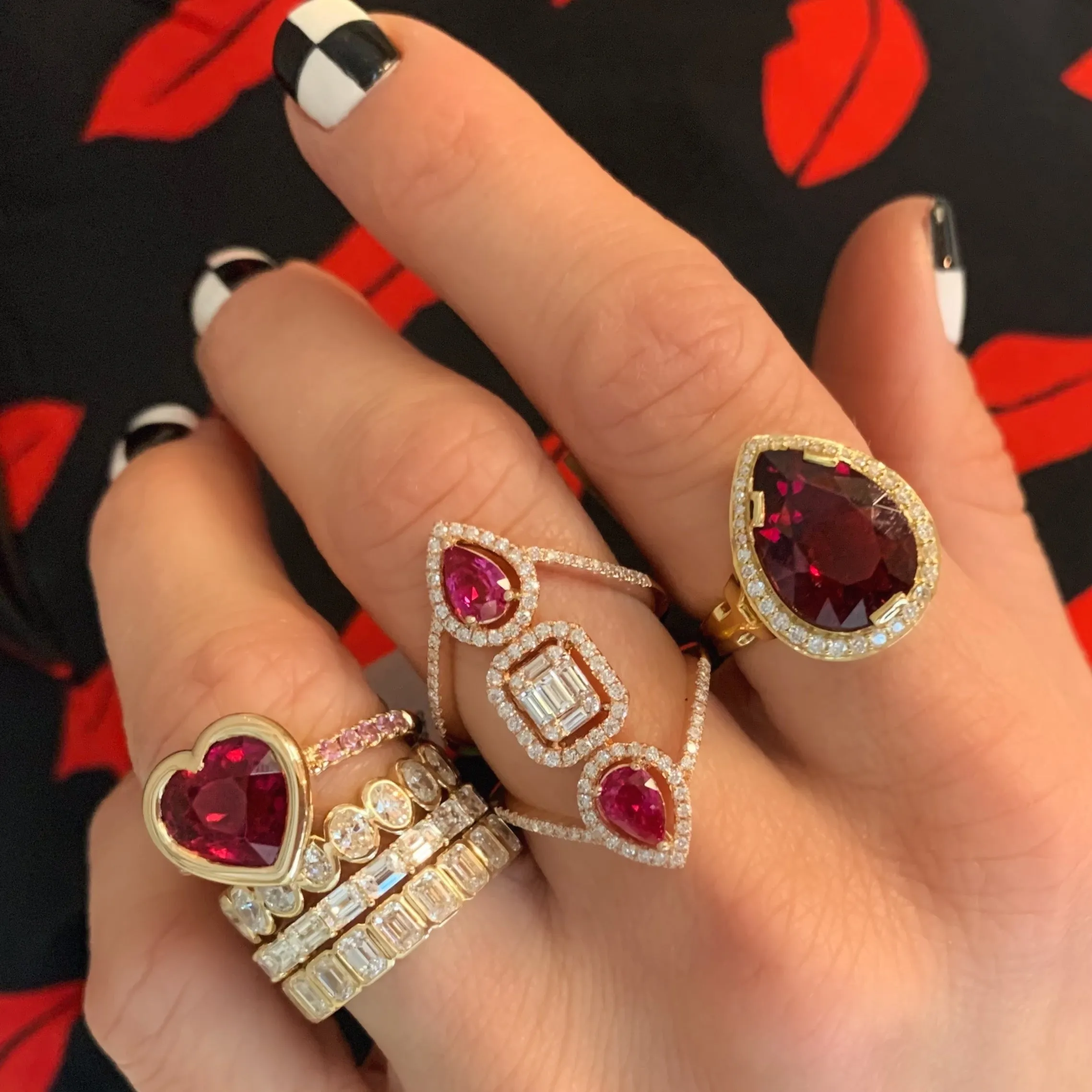 Goddess Ruby & Diamond Statement Ring