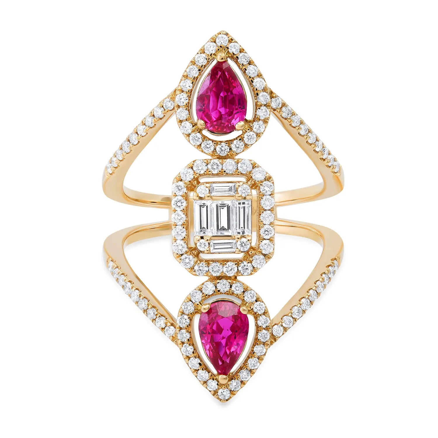Goddess Ruby & Diamond Statement Ring