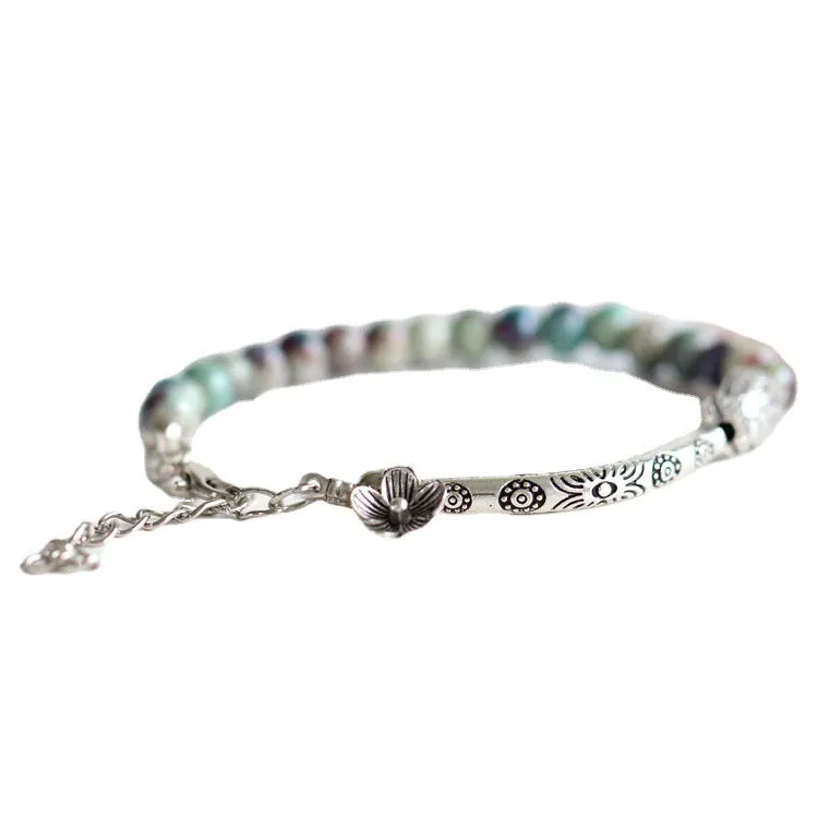 Hand-Woven Ceramic Ethnic Style Bracelet