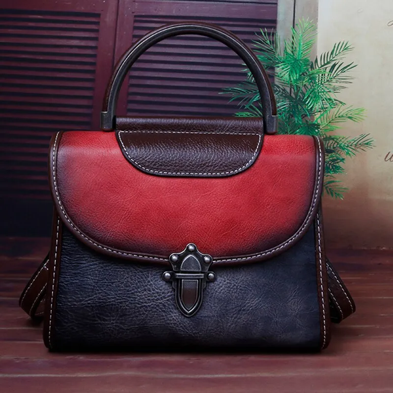 High Quality Real Cowhide Women Messenger Shoulder Tote Bags Female
