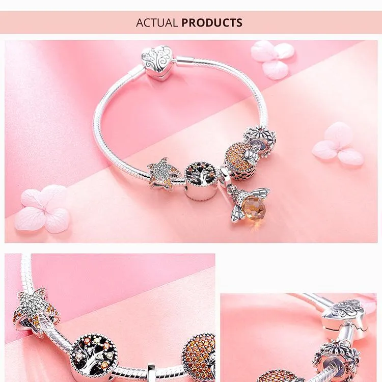 Honey Bee Charms Sterling Silver-Pandora Style