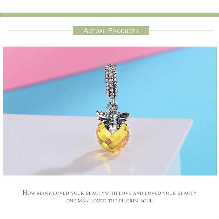 Honey Bee Charms Sterling Silver-Pandora Style