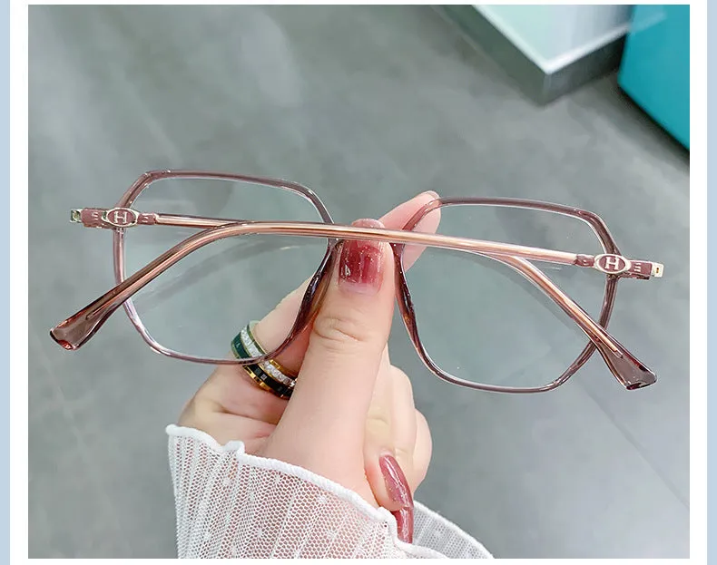 Hotony Women's Full Rim TR 90 Resin Square Frame Eyeglasses Lk304