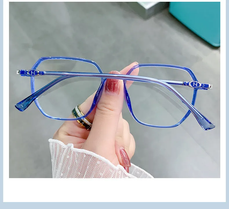 Hotony Women's Full Rim TR 90 Resin Square Frame Eyeglasses Lk304