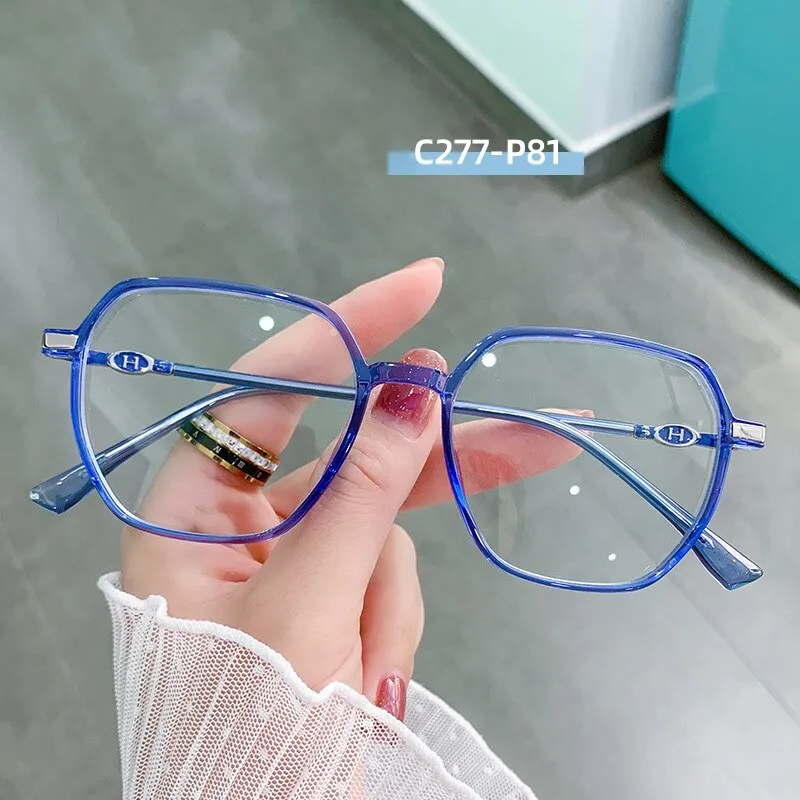 Hotony Women's Full Rim TR 90 Resin Square Frame Eyeglasses Lk304