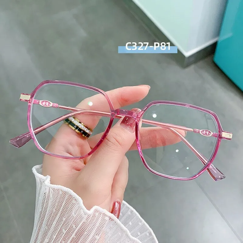 Hotony Women's Full Rim TR 90 Resin Square Frame Eyeglasses Lk304