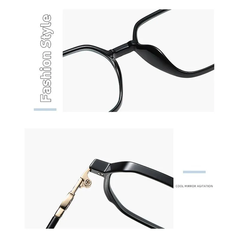 Hotony Women's Full Rim TR 90 Resin Square Frame Eyeglasses Lk304