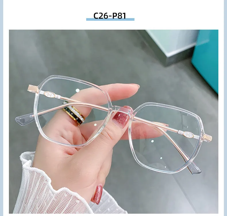 Hotony Women's Full Rim TR 90 Resin Square Frame Eyeglasses Lk304