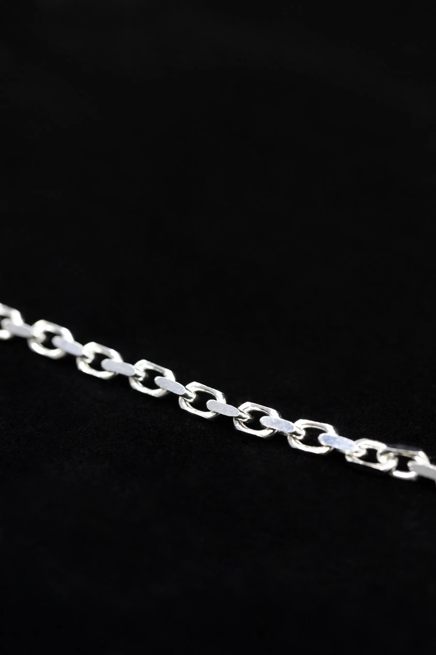 House Of Auric Straight Cut Cable Bracelet Sterling Silver