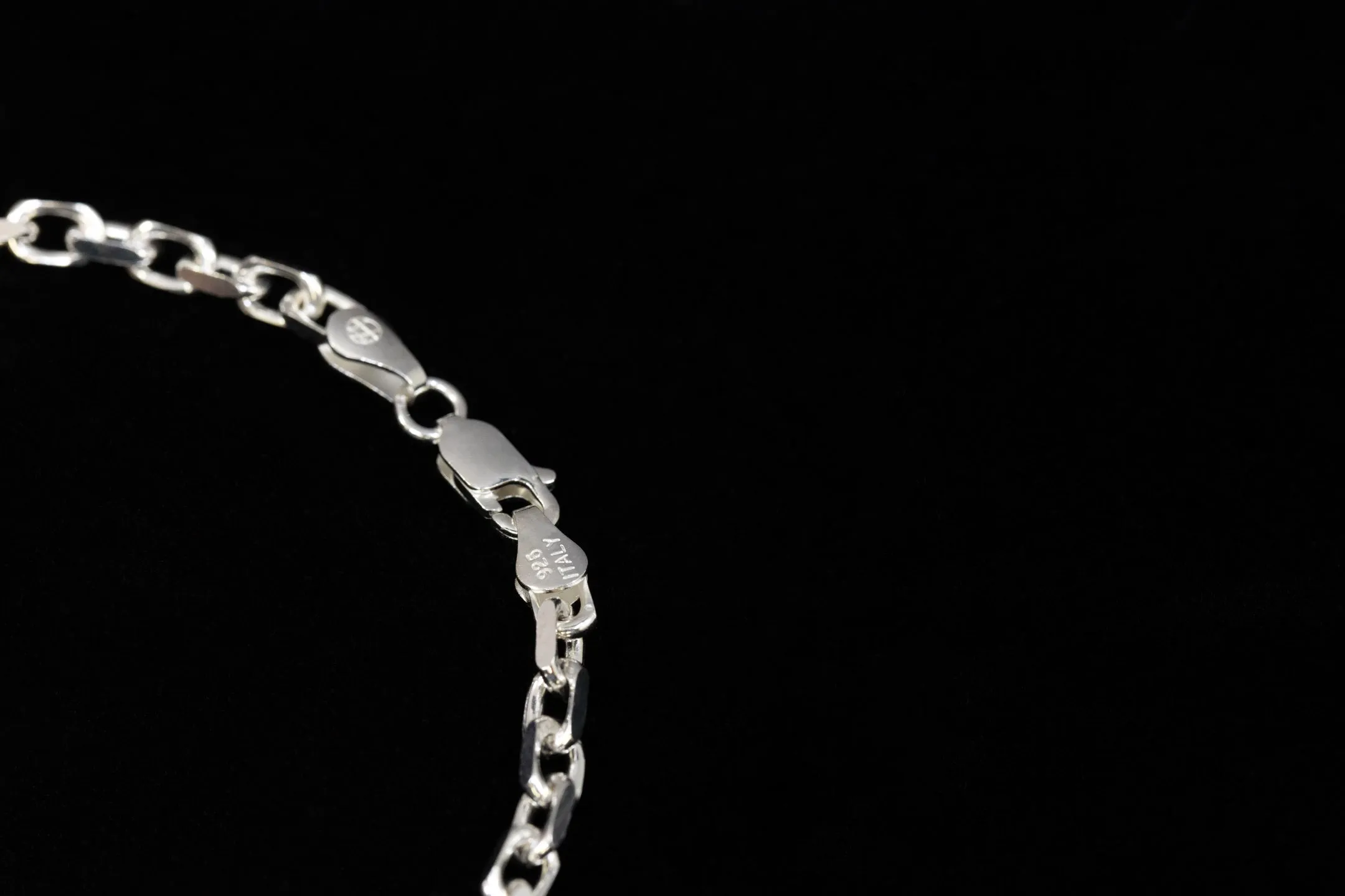 House Of Auric Straight Cut Cable Bracelet Sterling Silver
