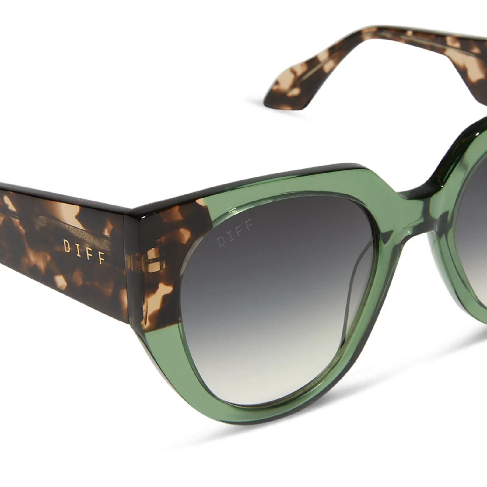 IVY - SAGE CRYSTAL WITH ESPRESSO   GREY GRADIENT   POLARIZED SUNGLASSES