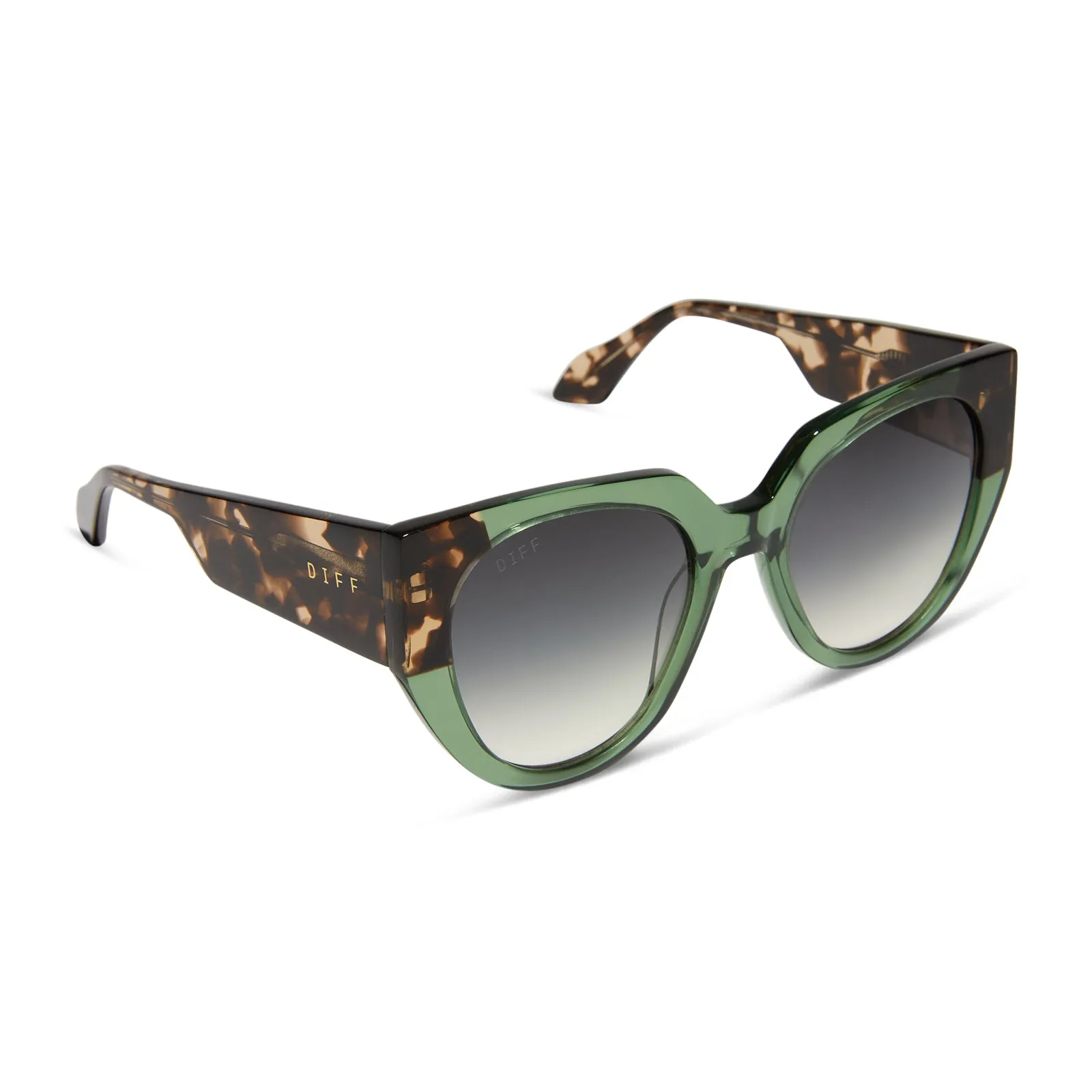 IVY - SAGE CRYSTAL WITH ESPRESSO   GREY GRADIENT   POLARIZED SUNGLASSES
