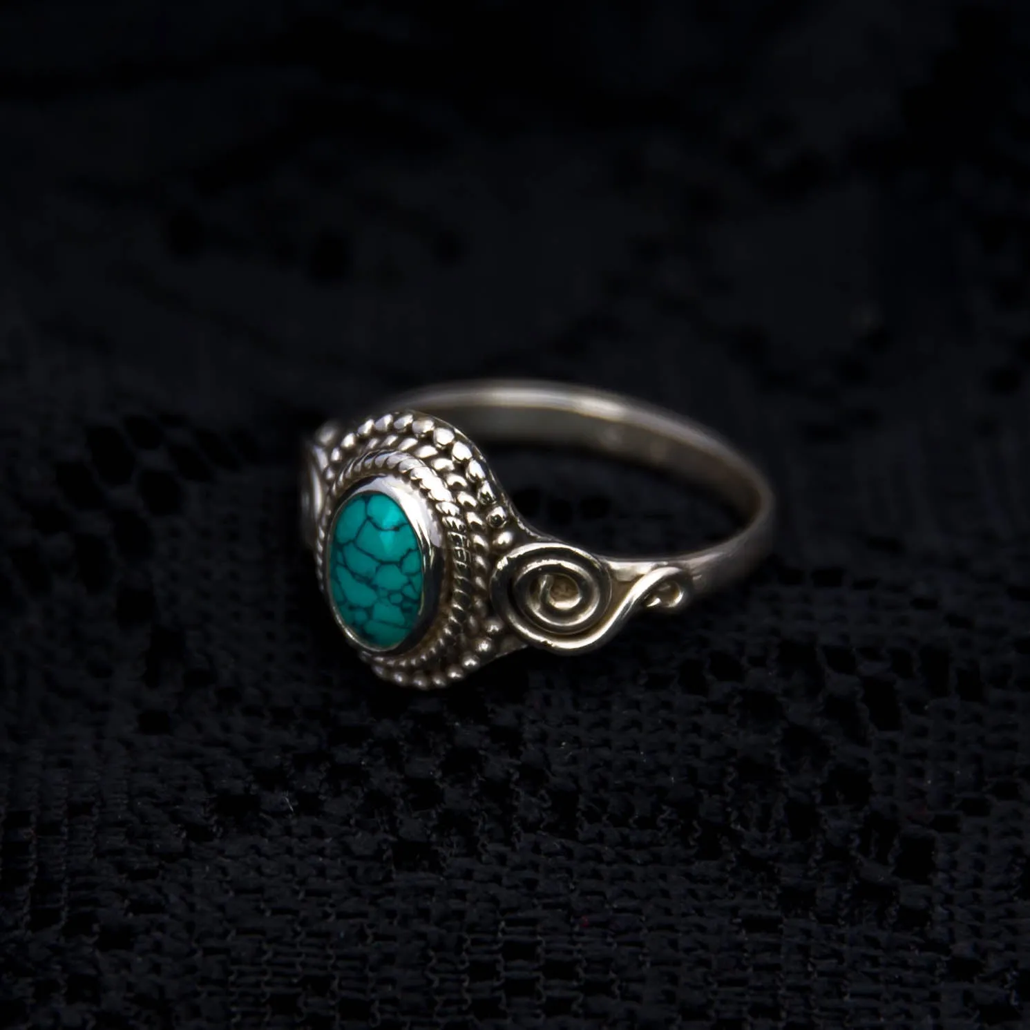 Jai Ring - Silver - Turquoise