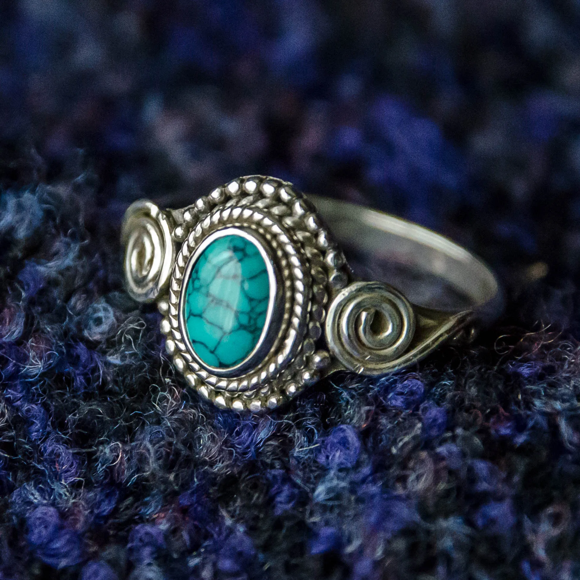 Jai Ring - Silver - Turquoise