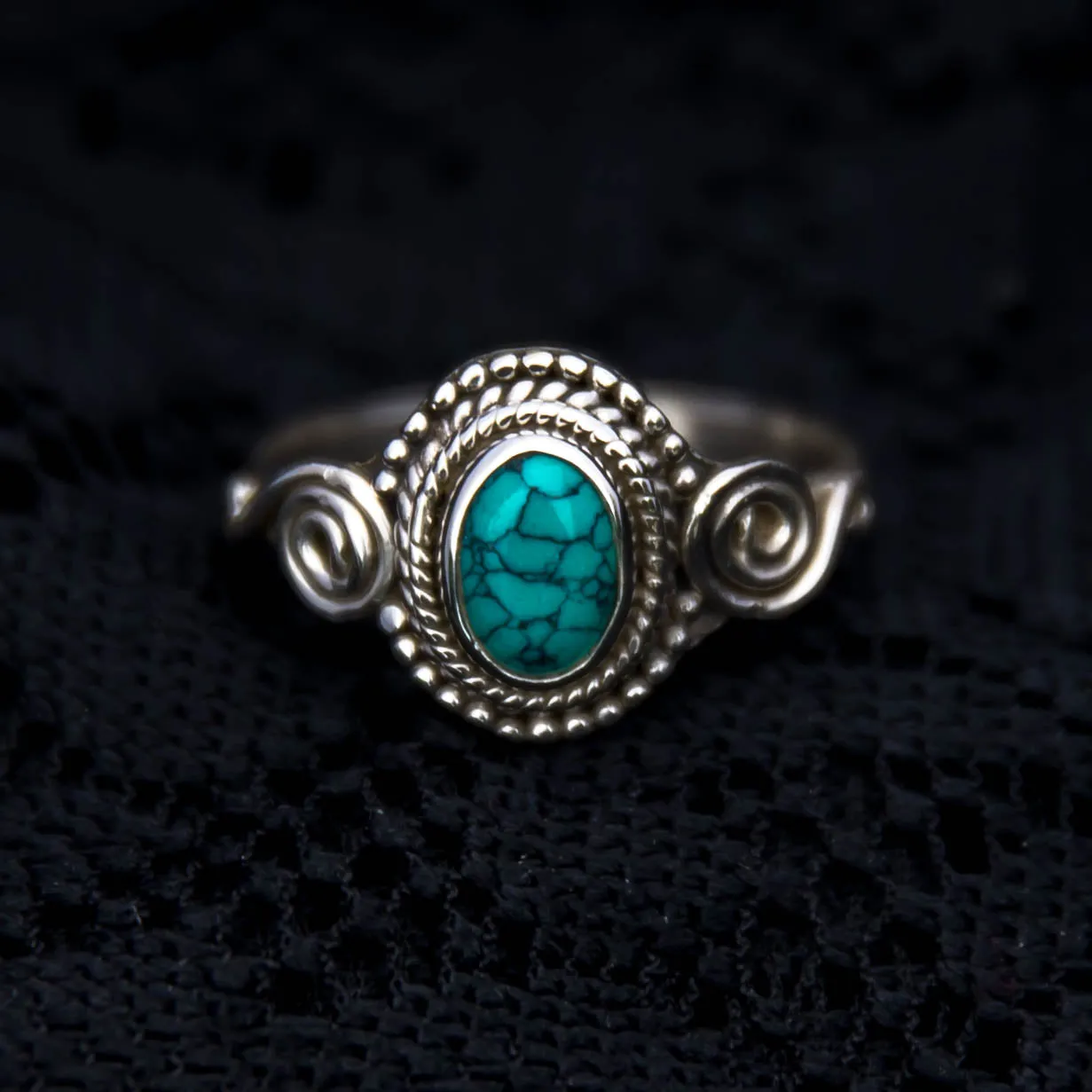 Jai Ring - Silver - Turquoise