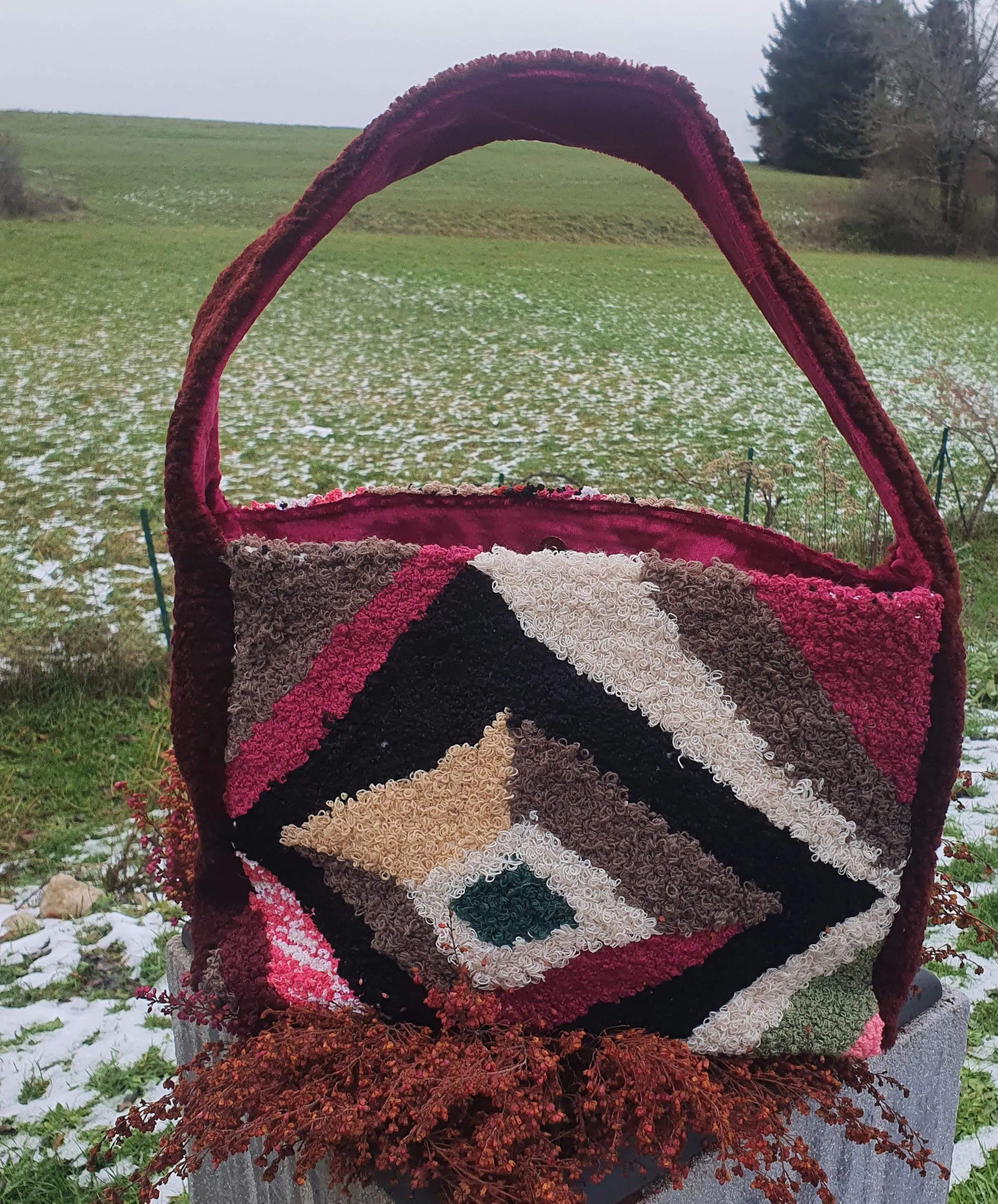 leather & fabric bags LINDA
